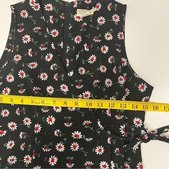 Compagnie Internationale Express Romper Skort Size 3/4 Daisy Print Faux Wrap Vtg - Picture 10 of 10